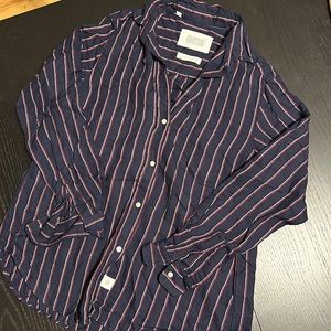 Grayson striped button down, size 02 (comparable to size S), like new